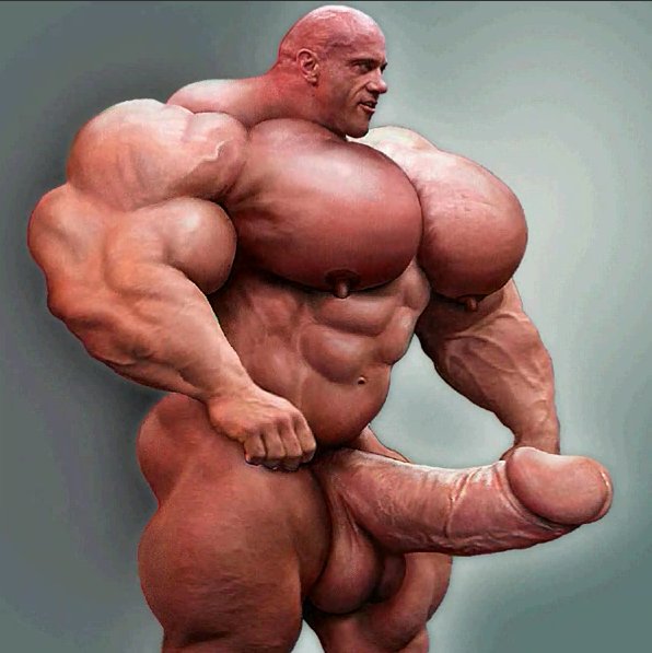 Muscle Big Dick Male Muscle Art Cumception